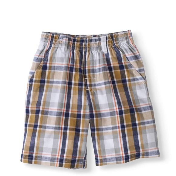Garanimals Other - Garanimals Toddler Boys Dark Kahki & Navy Blue Flat Front Pull-On Shorts Size 3T
